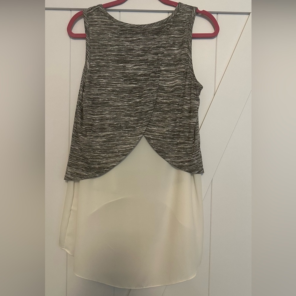 Bar III Sleeveless Blouse Split Back
